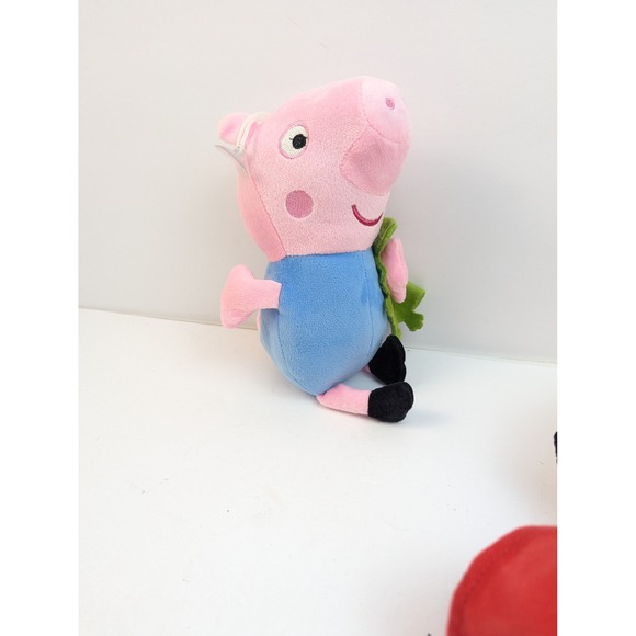 Peppa Pig Plush Toys Set 3 Characters George Suzy Rebecca Lamb Daddy Pig - Picture 9 of 9